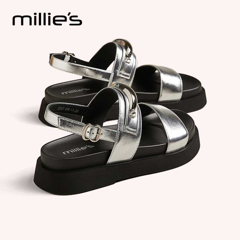 MILLIE'S/妙丽厚底罗马沙滩鞋