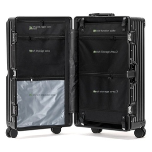 Front Opening Suitcase Aluminium Frame Large Capacity Carri