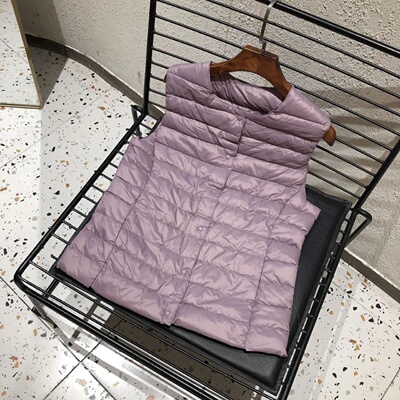 2025 New Women Sleeveless Puffer Jacket Spring Winter Femal