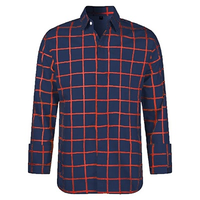 Men's Long Sleeve Shirt Casual Plaid Color Summer 3D Printe