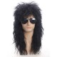 for Wig Fluffy Curvy Punk Rockstar Blonde Men 70s Long 80s