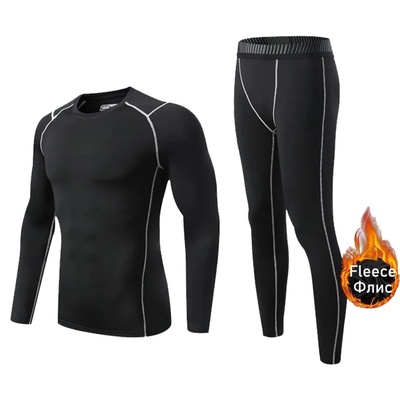 Fleece Underwear Men's Winter Thermal Shirt Pants First lay