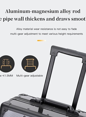 SUSHIMU carbon fibre Suitcase Wide Handle Travel Suitcase M