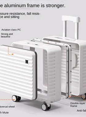 Front Opening 18/20 inch Suitcase Cabin Luggage Small 16 in