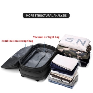 Men Travel Backpack vacuum compression 17 inch Laptop Backp