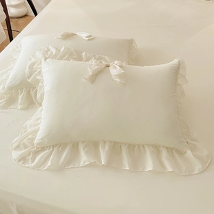 3pcs White Bedding set ruffles Duvet Cover Set (1*Duvet Cov
