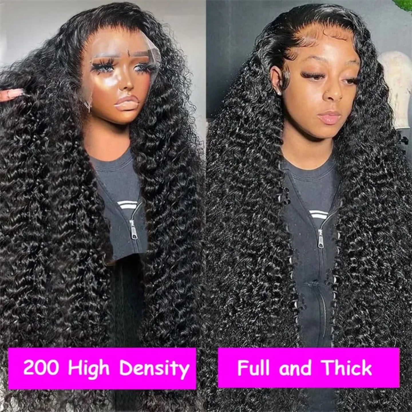30 Inch Deep Wave Lace Front Wigs Human Hair 13x6 HD Lace F