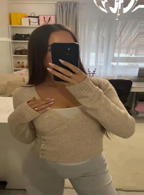 Fluffy Mohair Off Shoulder Cropped Sweater Oversize Slouchy