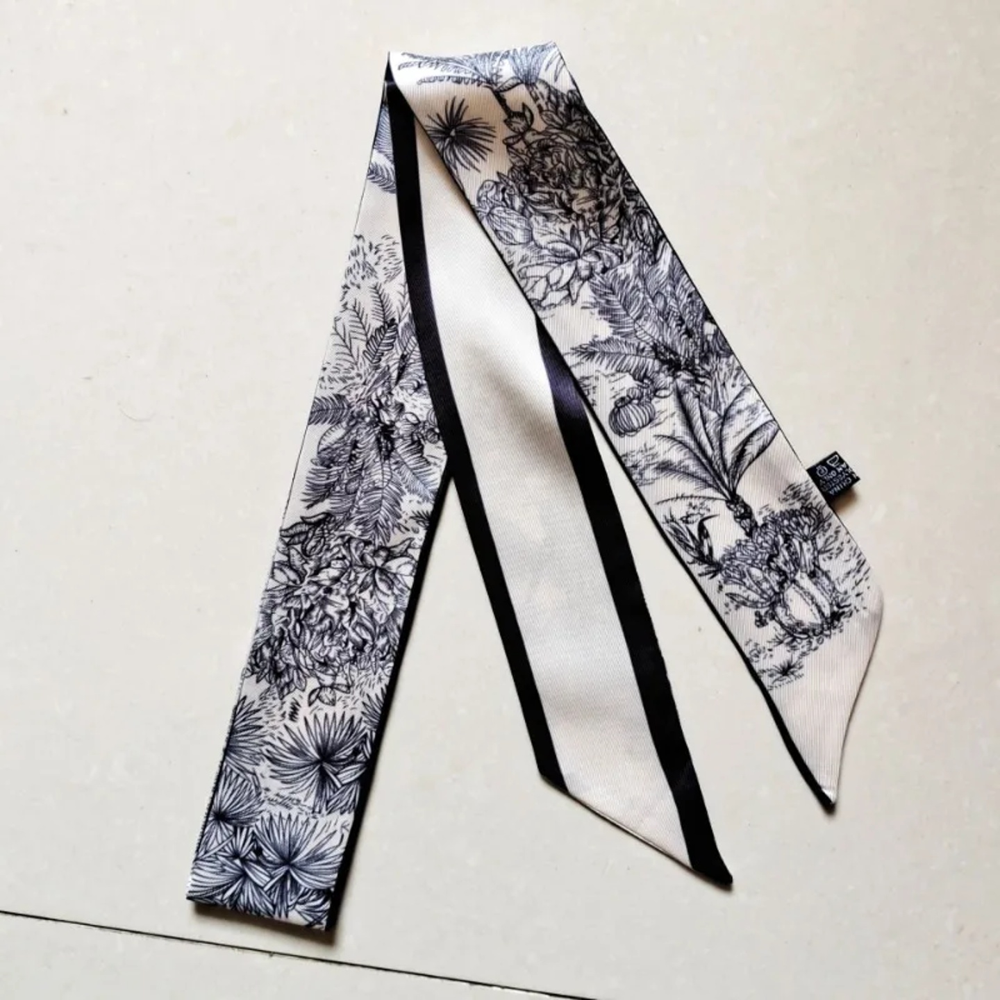 120*5cm Plant Jungle Printed Scarf for Women's Spring Summe