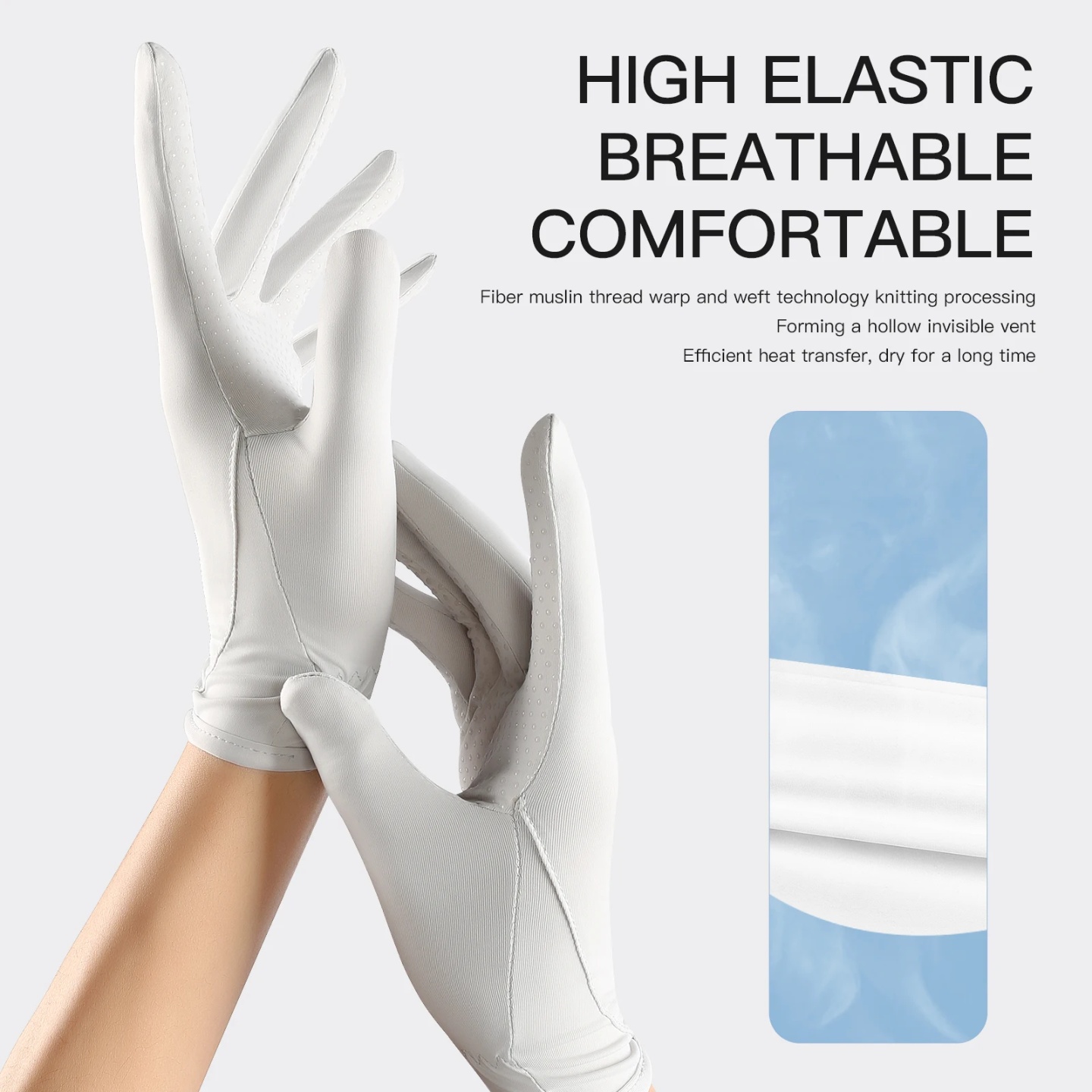Sunscreen gloves Thin Ice Silk Women's for Women and Men Dr
