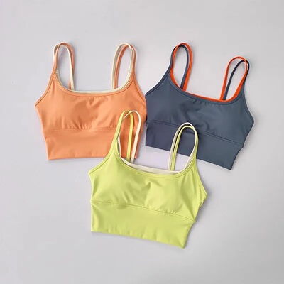 Women Breathable Sports Bra Shockproof Fitness Tops Push Up