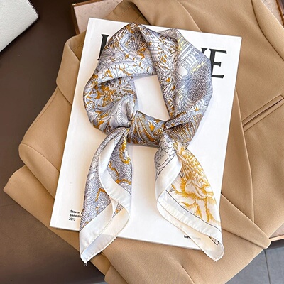 70cm Fashionable Simulation Silk Square Scarves Women Tempe