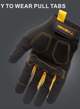 1Pair Work Gloves Men & Women, Utility Mechanic Working Glo