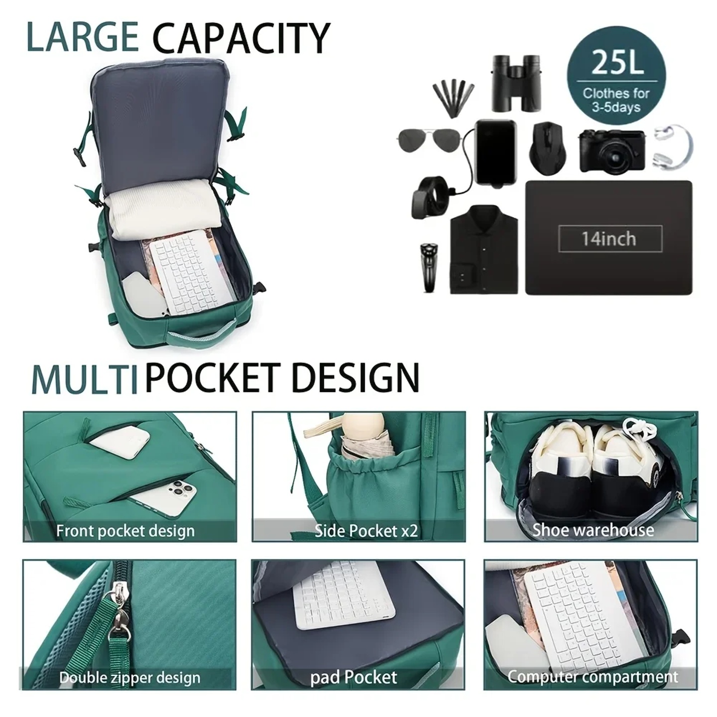 Couples Leisure Lightweight Backpack Travel Backpack Female