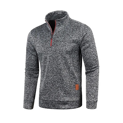 Men Sweatshirts Spring Thicker Pullover Half Zipper Pullove