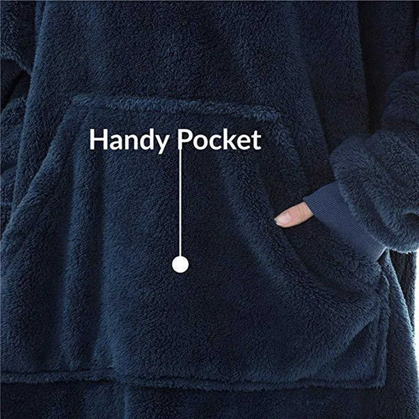 New Winter Women Double-faced Fleece Hoodie Blanket Oversiz