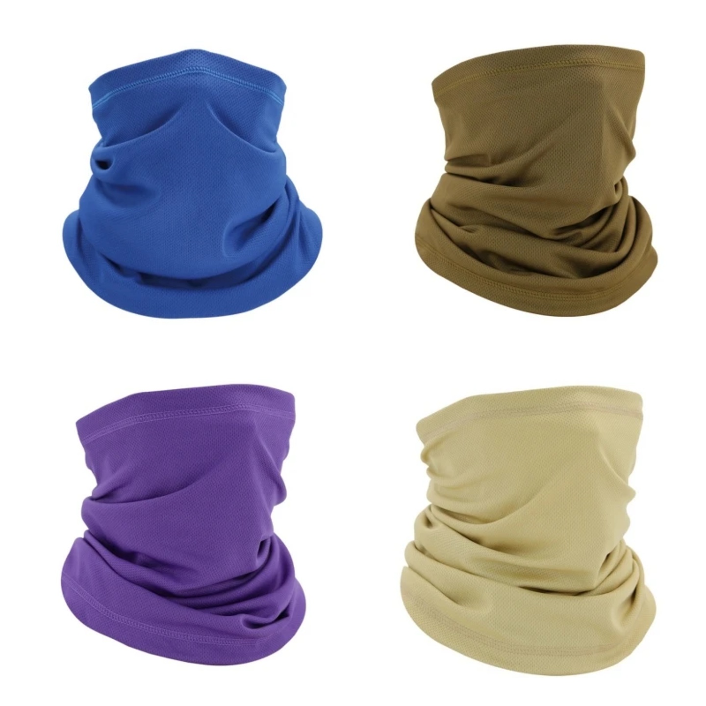 Men Windproof Neck Gaiter Elastic Tube Scarf Ear Cover Male