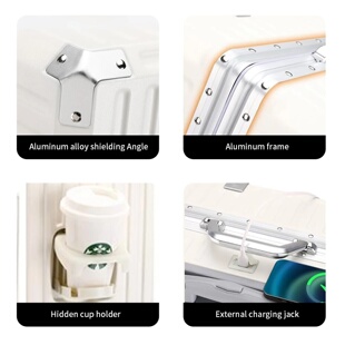 Trolley Luggage 20 24 26 28 Inch Aluminum Frame Rolling Lug