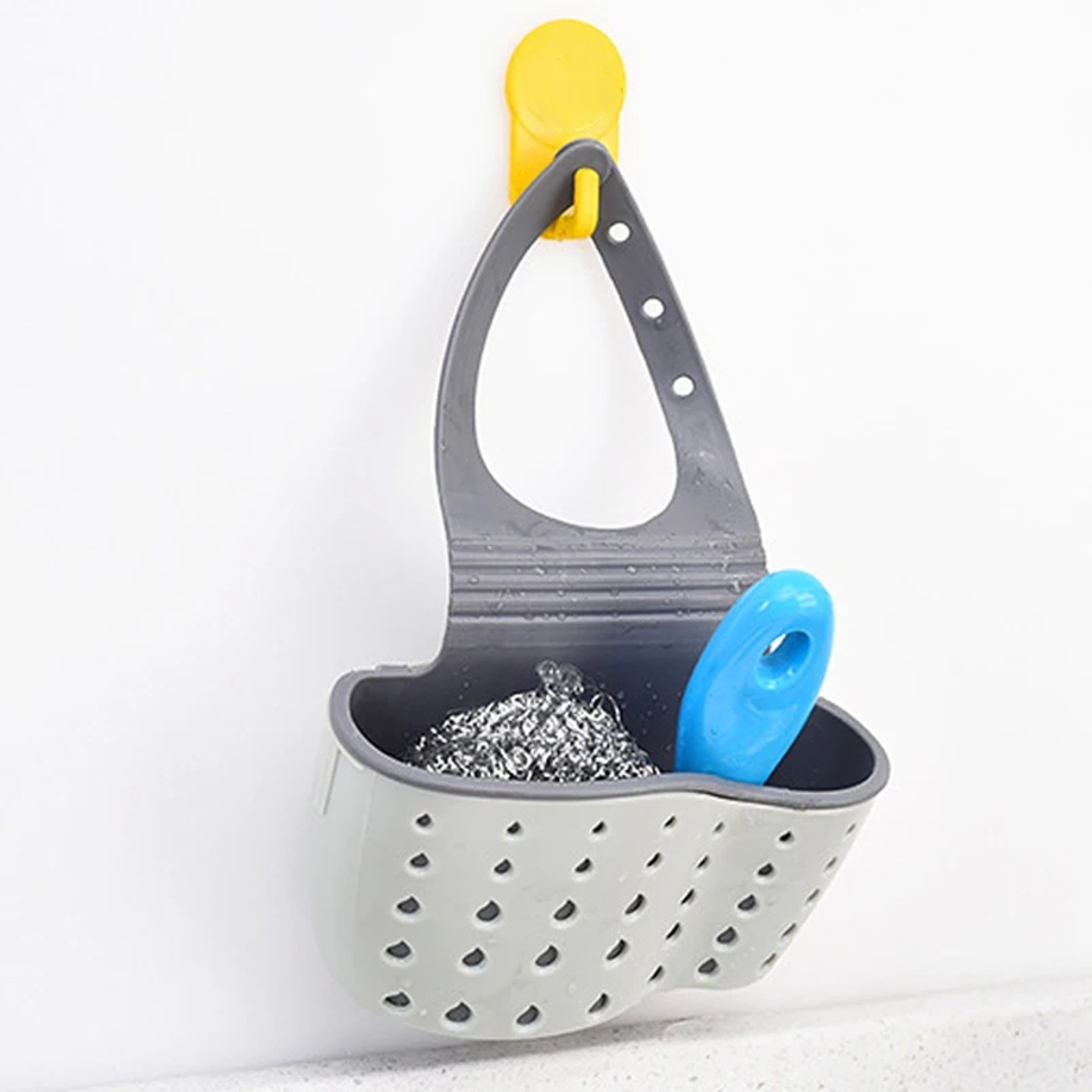 Home Storage Drain Basket Kitchen Sink Holder Adjustable So
