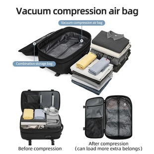 Men Travel Backpack vacuum compression Laptop Backpack 17 i