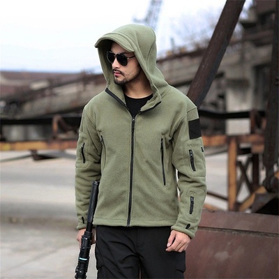 Men US Military Winter Thermal Fleece Tactical Jacket Outdo