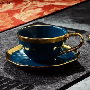 Phnom Penh Ceramic Coffee Cup and Saucer Set Afternoon Tea