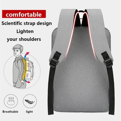 Waterproof Oxford Laptop Backpack for Men 15.6 Inch USB Cha
