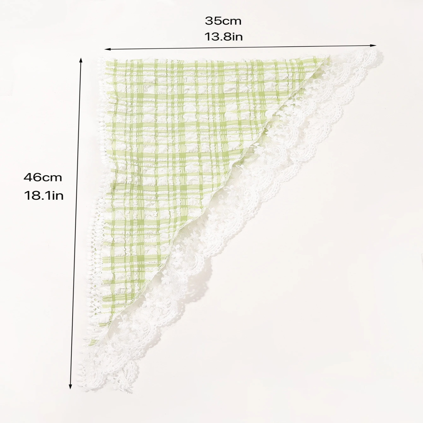 1 Pcs 1950s Retro Lace Scarf Triangle Neck Scarf Embroidere