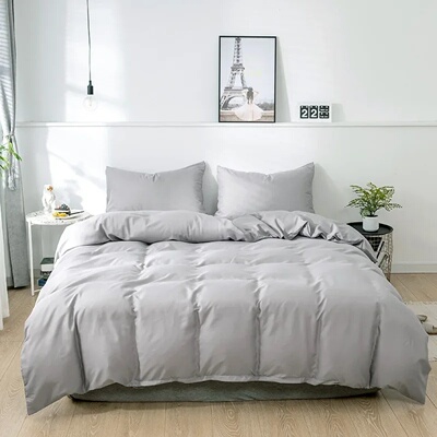 Nordic Solid Color Sanding Duvet Cover 220x240 Single Doubl
