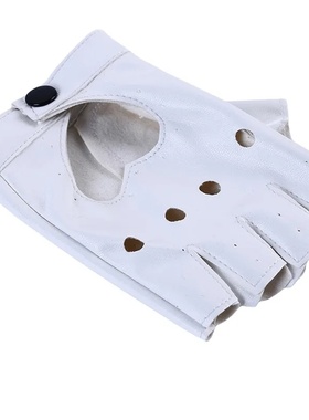 Leather Gloves Guantes Mujer For Women Girls Red Balck Whit