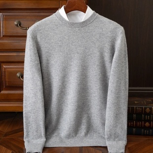2025 Cashmere Sweater O-neck Pullovers Men's Loose Oversize