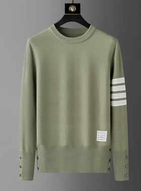 Luxury fashion brand men's knitted sweater autumn and winte