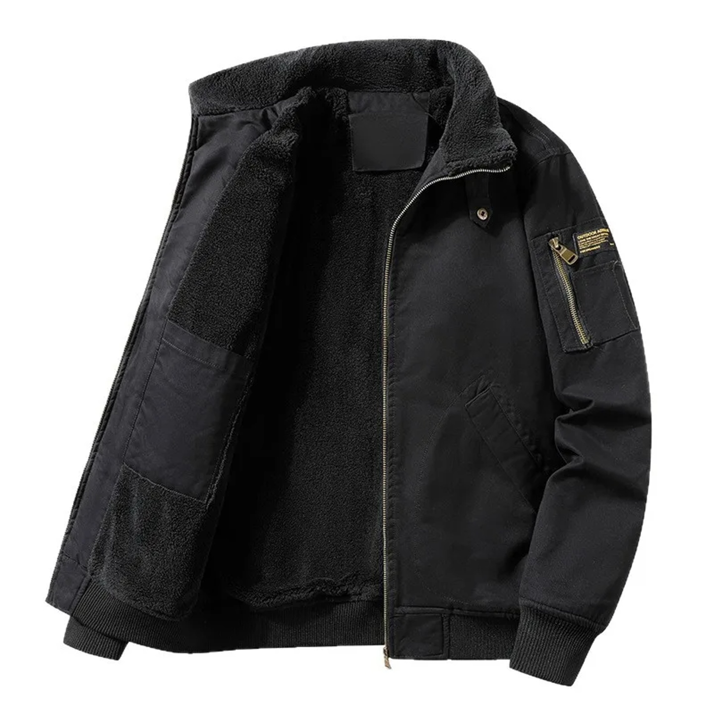 Winter Velvet Pilot Jacket Jacket Men's Velvet Thickened La