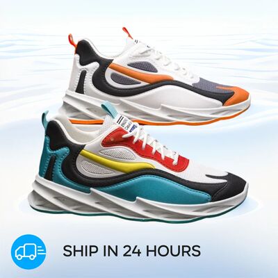 2025 summer new men's sports shoes Breathable comfortable ca