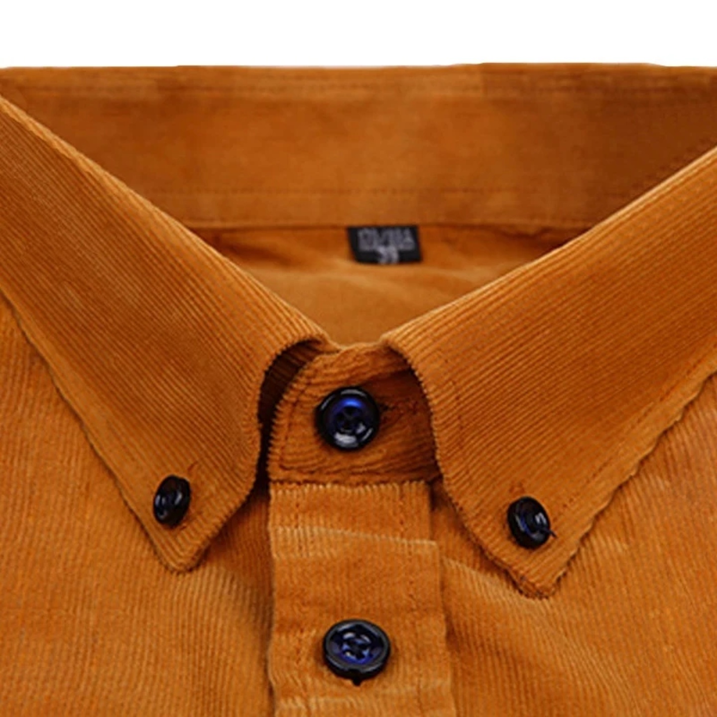 100% Cotton Men's Corduroy Shirts Long Sleeve Casual Regula