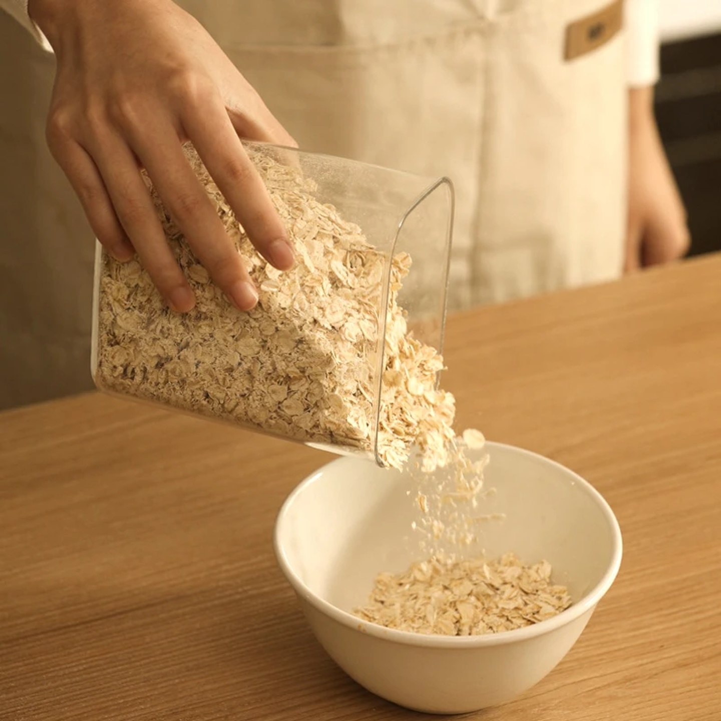 Pasta Storage Box Transparent Plastic Grain Seal Tank Spagh