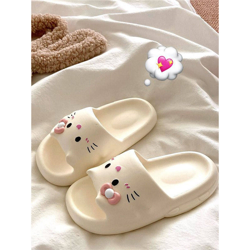 HelloKitty拖鞋女款家居室内防滑防臭踩屎感厚底浴室可爱凉拖鞋夏