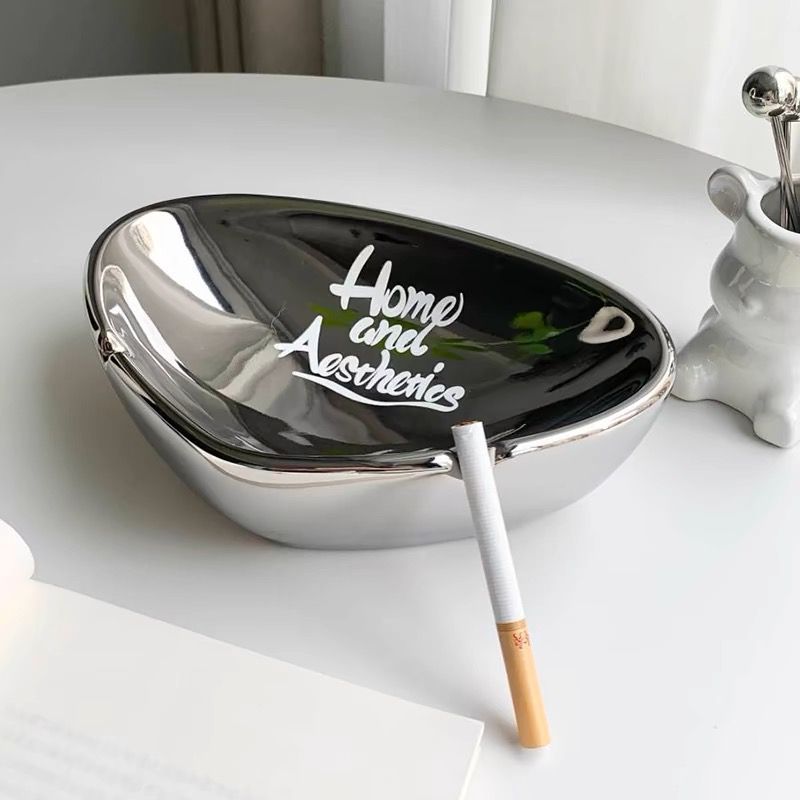 烟灰缸意式极简创意个性陶瓷烟缸家用复古中式客厅轻奢办公室潮流