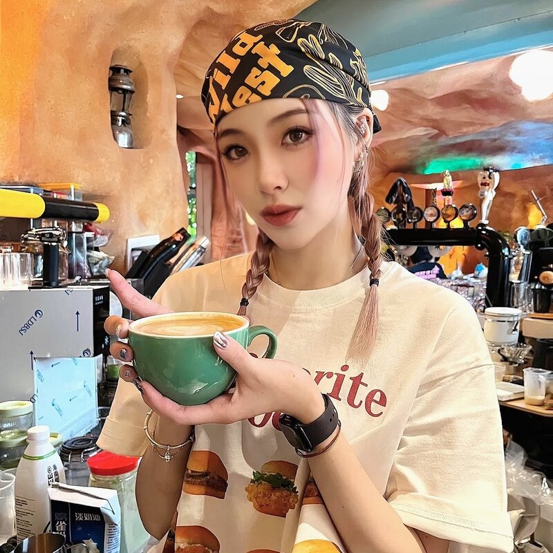 美式复古甜酷y2k辣妹风头巾女包头氛围街头街舞摩托配饰方巾发带