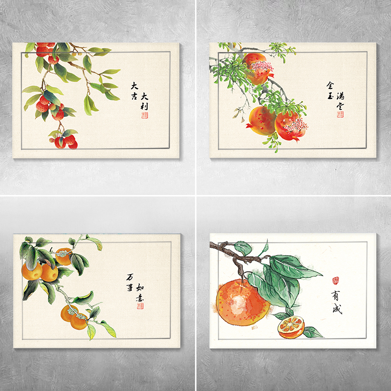五福临门电表箱贴纸自粘新古典墙贴防水配电箱装饰贴画简约新中式