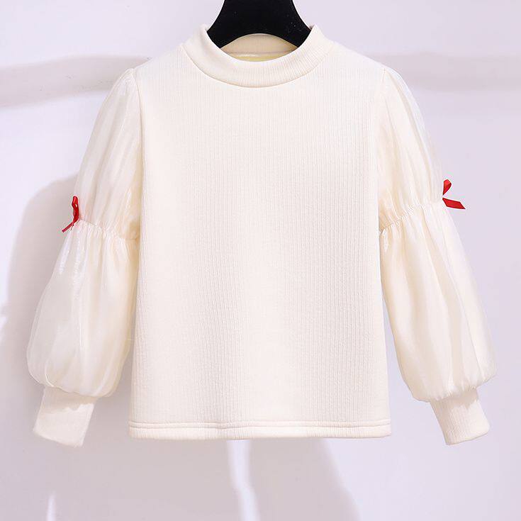 女童新年连衣裙套装秋冬新款儿童冬装红色公主裙女孩背心裙两件套