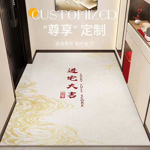 入户地垫2024新款可擦洗pvc门口进门脚垫耐脏免洗可裁剪门垫地毯