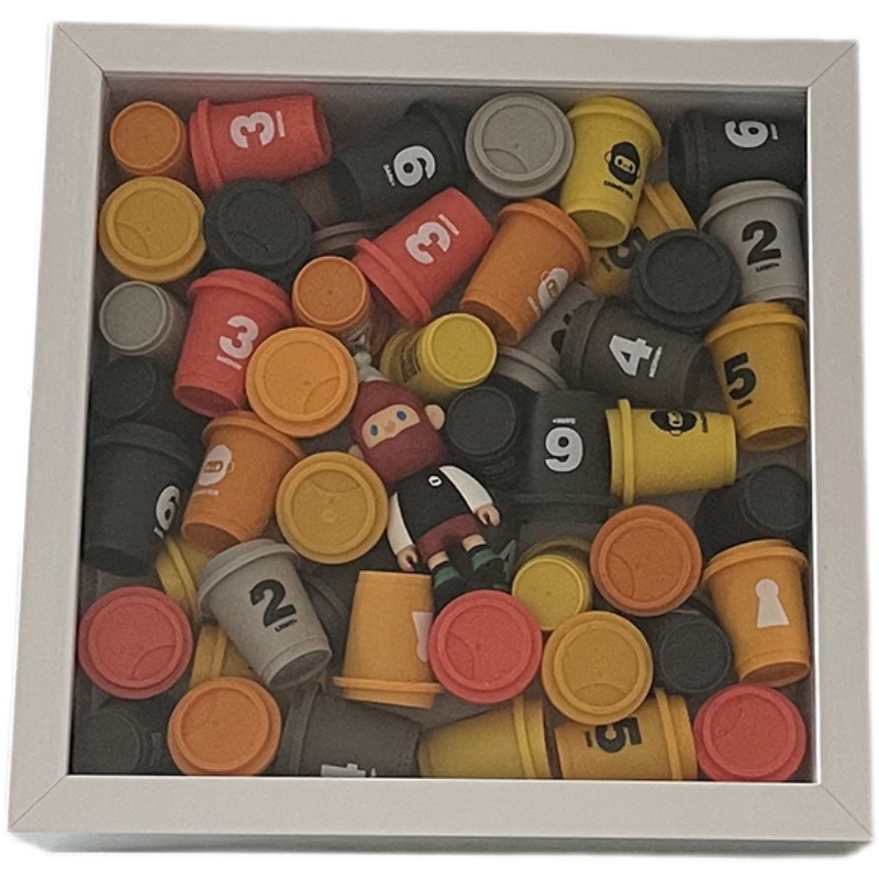 小汽车收纳相框三吨半咖啡置物盒卡通模型动漫玩具展示框