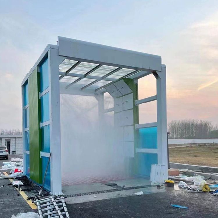 小型工程洗车机渣土车辆清洗机设备建筑工地洗车平台机器厂家