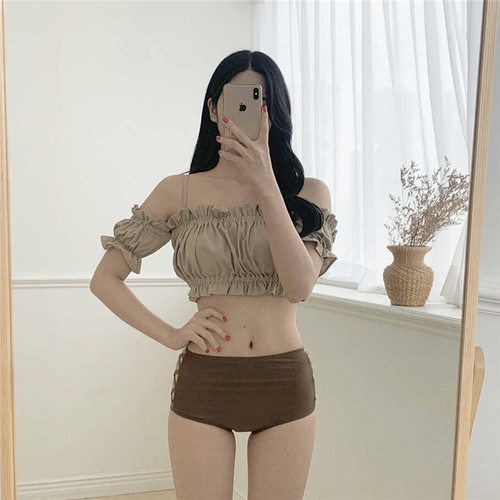 韩国东大门ins风少女简约性感一