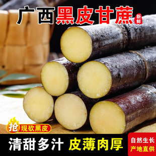 特产5 包邮 9斤 脆甜甜杆蔗整箱 广西黑皮甘蔗精选中段正宗新鲜当季