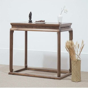 实木玄关桌子靠墙长条案窄端景台客厅条几玄关柜新中式供桌玄关台