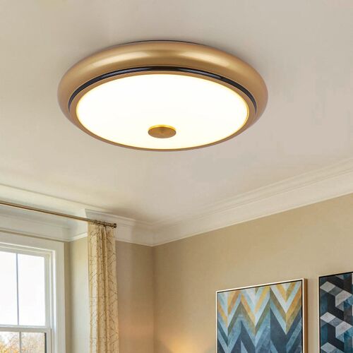 美式吸顶灯卧室灯圆形led阳台灯 书房过道灯具简约厨房灯