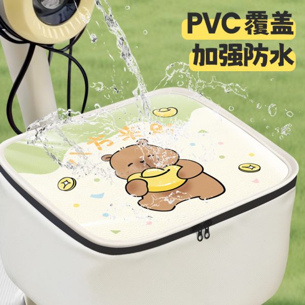 通用子防尘防雨罩电动车车筐罩防水防晒置物篮前置电瓶自行车保护