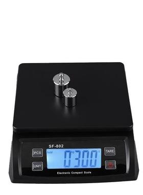 SF802电子秤家用克重秤厨房秤大显示屏幕称重器30kg食物秤烘焙秤
